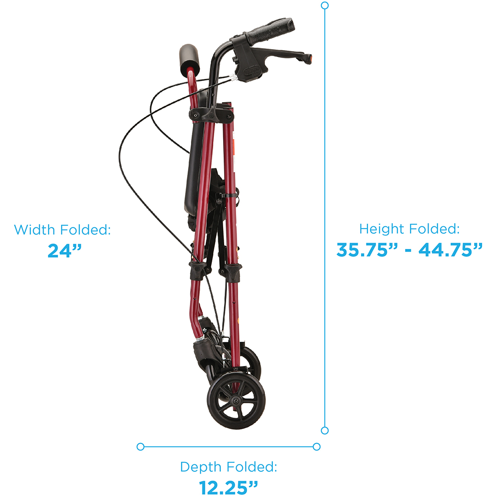 JOURNEY ROLL WLKR STEEL KD RED